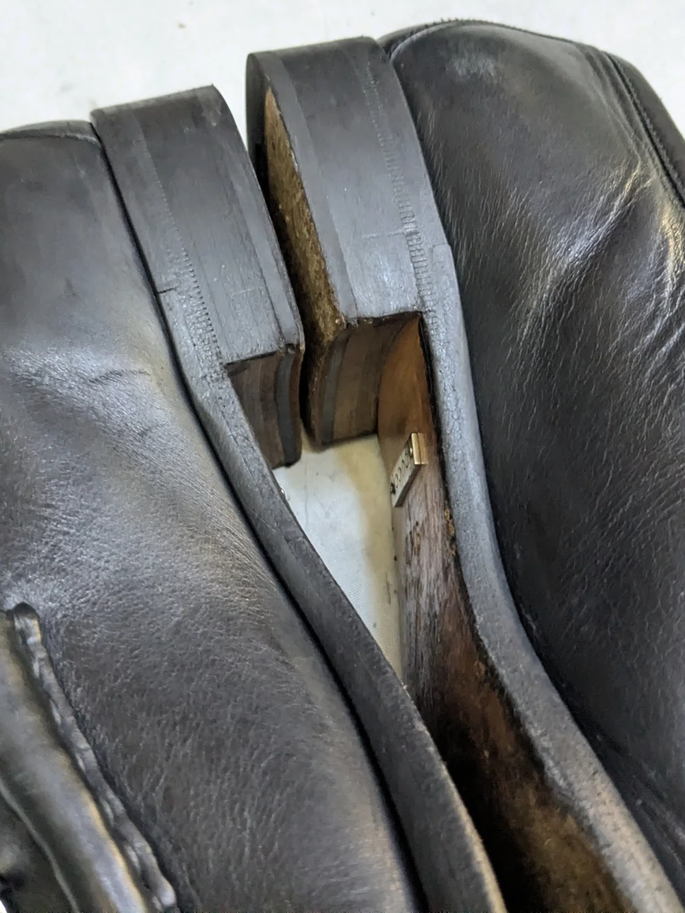 Gucci Men's Black Leather Horsebit Loafers Men 9.5